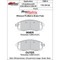 Brake Pads Wilwood 150-D0815AK PM ProMatrix D815A Street Performance Racing Pads .605-2