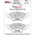 Brake Pads Wilwood 150-D0820K PM ProMatrix D820 Street Performance Racing Pads .79-2
