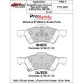 Brake Pads Wilwood 150-D0857K PM ProMatrix D857 Street Performance Racing Pads .70-2