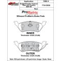 Brake Pads Wilwood 150-D0858K PM ProMatrix D858 Street Performance Racing Pads .625-2