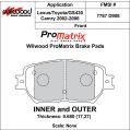 Brake Pads Wilwood 150-D0908K PM ProMatrix D908 Street Performance Racing Pads .68-2
