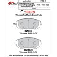 Brake Pads Wilwood 150-D0929K PM ProMatrix D929 Street Performance Racing Pads .66-2