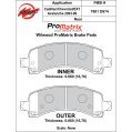 Brake Pads Wilwood 150-D0974K PM ProMatrix D974 Street Performance Racing Pads .66-2
