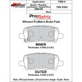 Brake Pads Wilwood 150-D0999K PM ProMatrix D999 Street Performance Racing Pads .55-2