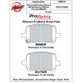 Brake Pads Wilwood 150-D1028K PM ProMatrix D1028 Street Performance Racing Pads .74-2