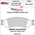Brake Pads Wilwood 150-D1067AK PM ProMatrix D1067A Street Performance Racing Pads .565-2