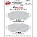 Brake Pads Wilwood 150-D1075K PM ProMatrix D1075 Street Performance Racing Pads .67-2