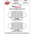 Brake Pads Wilwood 150-D1273K PM ProMatrix D1273 Street Performance Racing Pads .65-2