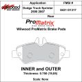 Brake Pads Wilwood 150-D1317K PM ProMatrix D1317 Street Performance Racing Pads .75-2