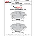 Brake Pads Wilwood 150-D1326K PM ProMatrix D1326 Street Performance Racing Pads .66-2