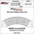 Brake Pads Wilwood 150-D1330K PM ProMatrix D1330 Street Performance Racing Pads .77-2
