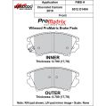 Brake Pads Wilwood 150-D1404K PM ProMatrix D1404 Street Performance Racing Pads .70-2