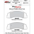 Brake Pads Wilwood 150-D1414K PM ProMatrix D1414 Street Performance Racing Pads .715-2