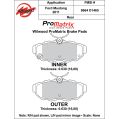 Brake Pads Wilwood 150-D1465K PM ProMatrix D1465 Street Performance Racing Pads .63-2
