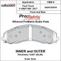 Brake Pads Wilwood 150-D2018K PM ProMatrix D2018 Street Performance Racing Pads .807-2
