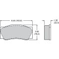 Brake Pads Wilwood 15A-10836K PolyMatrix A 4632 High-Temperature Racing Pads 1.26-2