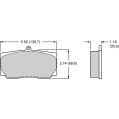 Brake Pads Wilwood 15A-7062K-B PolyMatrix A 9830 High-Temperature Racing Pads 1.18-2