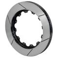 Wilwood 160-11316-GTB GT 72 Curved Vane Rotor Slotted 14.25 Black Left-1