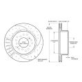 Wilwood 160-11374-BK SRP Drilled Performance Rotor Hat 11.00 Right Black-2