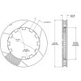 Wilwood 160-15876 GT Slotted 48 Curved Vane Rotor 13in Left-2