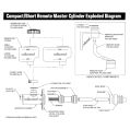 Wilwood 260-10371 Compact Remote Flange Mount Master Cylinder 5/8
