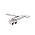 Exhaust system XForce with Varex muffler for Audi S3 2013-2020 8V HATCH stainless steel-1