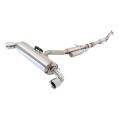 Exhaust system XForce with Varex muffler for Toyota YARIS 2021- GR stainless steel-1