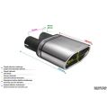 Universal Exhaust Tail Pipe Muffler Tip oval 145×75mm lenght 140mm mounting diameter 50mm-2