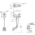 Wilwood 340-13574 Swing Mount Clutch / Brake Pedal-2