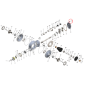 Winters Aluminum Black Gear Cover Nut 3/8