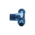 Adapter Trójnik Męski/Męski/Męski AN6 - 1/4 NPT - AN6 Niebieski-4