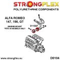 Alfa Romeo 147 156 GT 011597B: Poduszka - stabilizator silnika v6 Alfa Romeo 147-4
