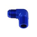 AN10-3/4 NPT 90'  Nypel adapter męsko-męski Niebieski-3