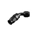 AN12 45' PTFE Fuel Oil Hose End JIC Black-1