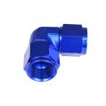 AN4 90' Nypel adapter żeńsko-żeński Niebieski-2