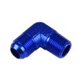 AN6-1/8 NPT 90' Nypel adapter męsko-męski Niebieski-1