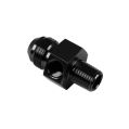 AN8-1/4 NPT Nypel adapter z wejściem na czujnik 1/8 NPT Czarny-2