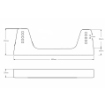 Side Mount Brackets FMIC.Pro aluminium 400 × 125 mm-4