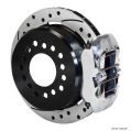 Wilwood 140-11403 Forged Dynapro Low-Profile Rear Parking Brake Kit Drilled and Slotted Rotors Polished-1