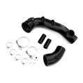 Charge pipe BMW N54 135i 335i 1M z flanszą na BOV 50mm Czarny-3
