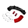 Charge pipe BMW N54 135i 335i 1M z flanszą na BOV 50mm Czerwony-3