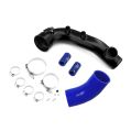 Charge pipe BMW N54 135i 335i 1M z flanszą na BOV 50mm Niebieski-1