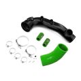 Charge pipe BMW N54 135i 335i 1M z flanszą na BOV 50mm Zielony-3