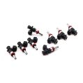 Deatschwerks Bosch EV14 zestaw 10 wtryskiwaczy paliwa 1200cc/min, 2003-10 & 2012-17 Dodge Viper, 1992-2002 Dodge Viper (top feed conversion)-1