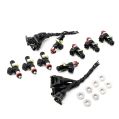 Deatschwerks Bosch EV14 zestaw 8 wtryskiwaczy paliwa 1500cc/min, Chevrolet Silverado 1500 & GMC Sierra 1500 2000-13 Gas V8 4.8L/5.3L/6.0L/6.2L Excl Flex Fuel-1