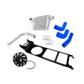 Dedykowany zestaw montażowy intercoolera Nissan Patrol Top Mount  - 3.0D M57 Niebieski-1