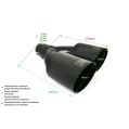 Universal Exhaust Tail Pipe Muffler Tip round 80mm lenght 280mm mounting diameter 60mm-2