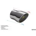 Universal Exhaust Tail Pipe Muffler Tip round 60mm lenght 110mm mounting diameter 45mm-2