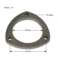 Flansza wydechu 3'' - 76mm FMIC.EU - 3 otwory-3