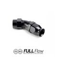 Full Flow PTFE Hose End Fitting 45 Degree AN8-1